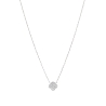 Collar flor circonitas. Plata de 1ª Ley rodiada.                                                    