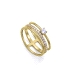 ANILLO PLATA DE LEY BAÑO ORO CIRC SRA JEWELS                                                        