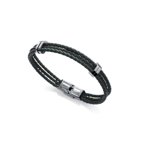 PULS ACERO Y PIEL VERDE 2 TONOS SR FN                                                               