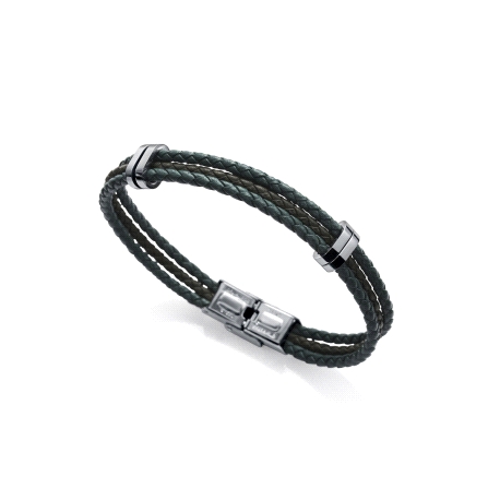 PULS ACERO Y PIEL VERDE 2 TONOS SR FN                                                               
