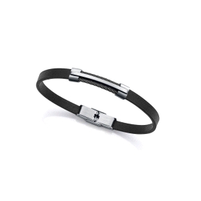PULS ACERO IP NEGRO PIEL NEGRA SR FASHION                                                           