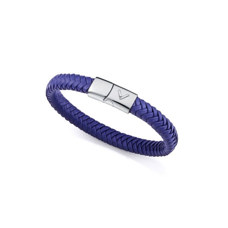 PULS ACERO Y PIEL AZUL SR FASHION                                                                   