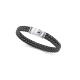 PULS ACERO Y PIEL NEGRA ESMALTE SR FASHION                                                          