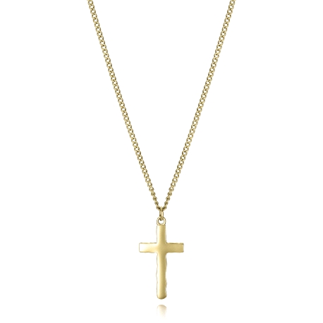 COLLAR ACERO IP DORADO CRUZ SR FASHION                                                              