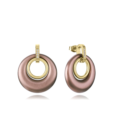 PEND ACERO IP MARRON Y DORADO CIRC SRA FSHN                                                         