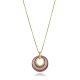 COLLAR ACERO IP MARRON DORADO CIRC SRA FSHN                                                         