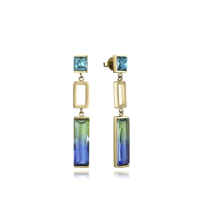 PEND ACERO IP DORADO CRISTAL SRA FASHION                                                            