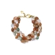 PULS ACERO IP DORADO PIEDRAS NAT SRA FASHION                                                        
