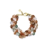 PULS ACERO IP DORADO PIEDRAS NAT SRA FASHION                                                        