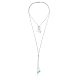 COLLAR ACERO CHAPADO PLATA PIED NAT SRA FSHN                                                        