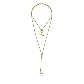 COLLAR ACERO IP DORADO MADRE PERLA SRA FSHN                                                         