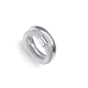 ANILLO ACERO CHAPADO PLATA DOBLE SRA FASHION                                                        