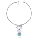 COLLAR ACERO CHAPADO PLATA PIED NAT SRA FSHN                                                        
