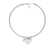 COLLAR ACERO CHAPADO PLATA PIED NAT SRA FSHN                                                        