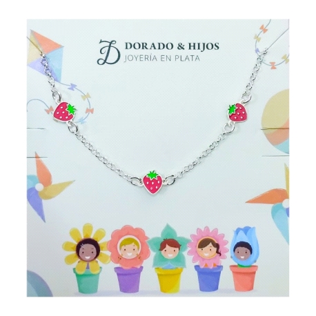 Pulsera infantil fresas                                                                             