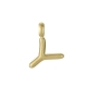 COLGANTE LETRA Y ACERO IP DORADO SRA FASHION                                                        
