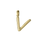 COLGANTE LETRA V ACERO IP DORADO SRA FASHION                                                        