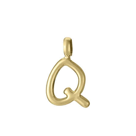 COLGANTE LETRA Q ACERO IP DORADO SRA FASHION                                                        