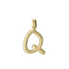 COLGANTE LETRA Q ACERO IP DORADO SRA FASHION                                                        