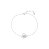 Pulsera plata de ley huella                                                                         