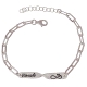 Pulsera plata de ley Vínculo Infinito                                                               