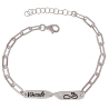 Pulsera plata de ley Vínculo Infinito                                                               