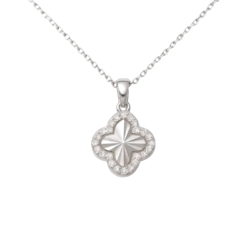 Gargantilla plata de ley treból                                                                     