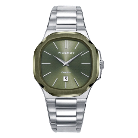 RELOJ ACERO IP VERDE ZAFIRO BRAZALETE SR VA                                                         