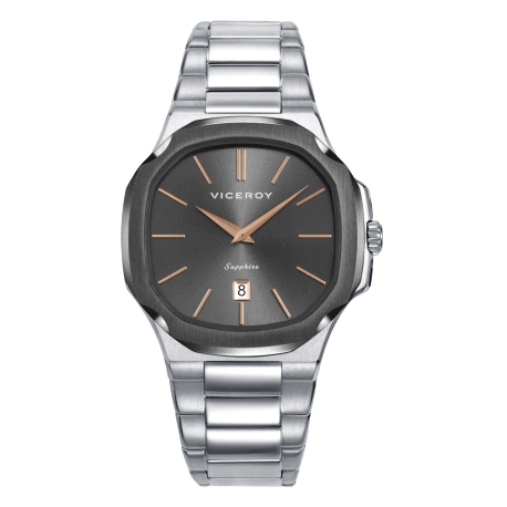 RELOJ ACERO IP GRIS ZAFIRO BRAZALETE SR VA                                                          