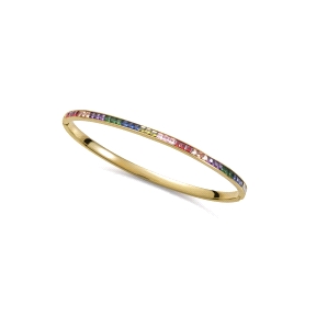 PULS ACERO DORADO CIRCONITAS COLOR SRA. FN                                                          