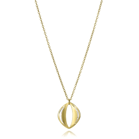 COLLAR ACERO IP DORADO CIRC SRA FASHION                                                             