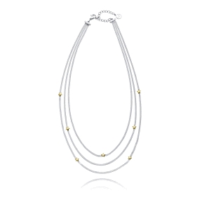 COLLAR ACERO E IP DORADO SRA FASHION                                                                