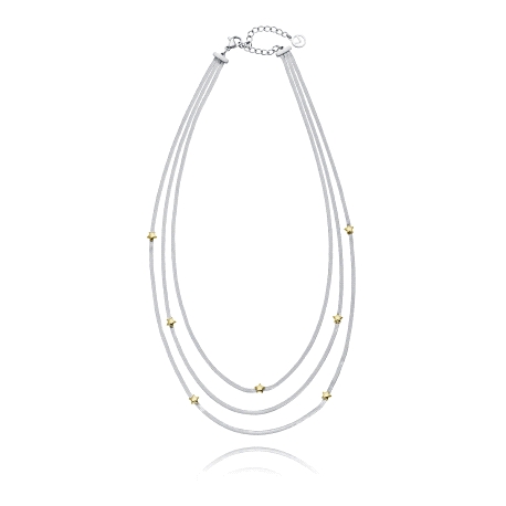 COLLAR ACERO E IP DORADO SRA FASHION                                                                