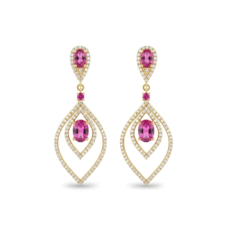 Pendientes plata de ley chapada                                                                     