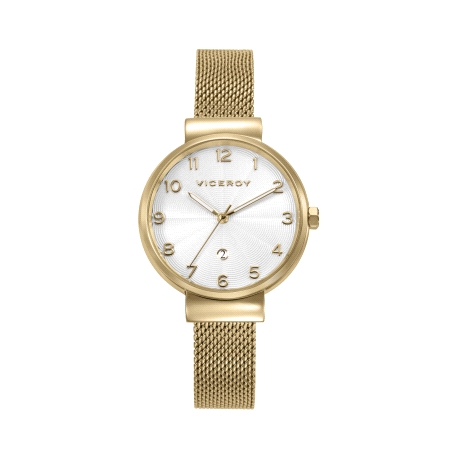 RELOJ ACERO IP DORADO BRAZALETE SRA VA                                                              