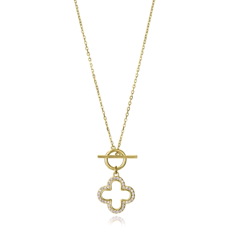 COLLAR PLATA DE LEY BAÑO ORO CIRC SRA JEWELS                                                        