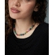 COLLAR PLATA DE LEY BAÑO ORO PIEDRAS SRA JWLS                                                       
