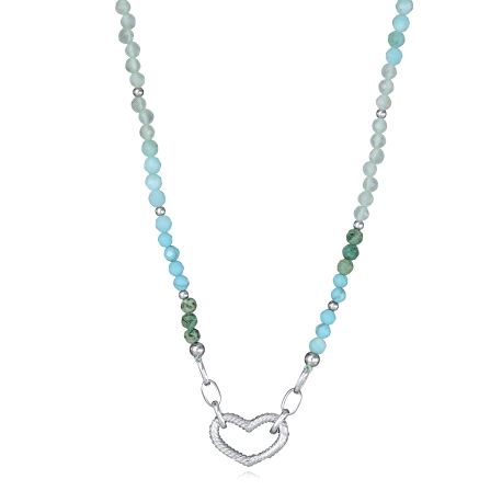 COLLAR PLATA DE LEY BAÑO RODIO PIED SRA JWLS                                                        