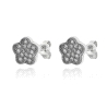 Pendientes plata de ley flor                                                                        