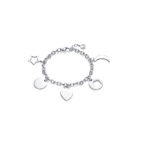 PULSERA DE ACERO CON CHARMS SRA FASHION                                                             