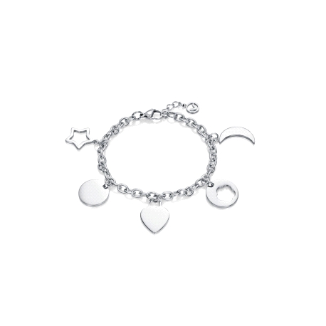 PULSERA DE ACERO CON CHARMS SRA FASHION                                                             