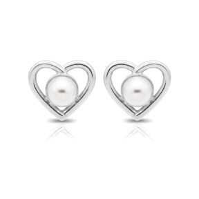 Pendientes plata de ley corazón                                                                     