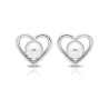 Pendientes plata de ley corazón                                                                     
