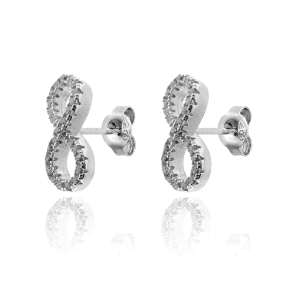 Pendientes plata de ley infinito                                                                    