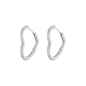 Aros plata de ley corazón                                                                           