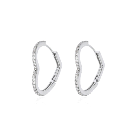 Aros plata de ley corazón                                                                           