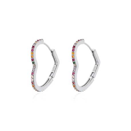 Aros plata de ley corazón                                                                           