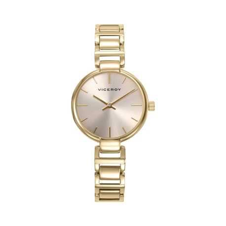 RELOJ ACERO IP DORADO BRAZALETE SRA VA                                                              