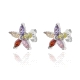 Pendientes plata de ley flor                                                                        