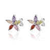 Pendientes plata de ley flor                                                                        